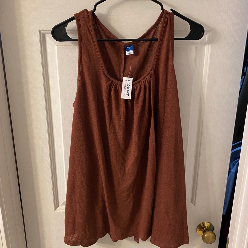 Old Navy Sleeveless Linen Blend Nursing Top size L